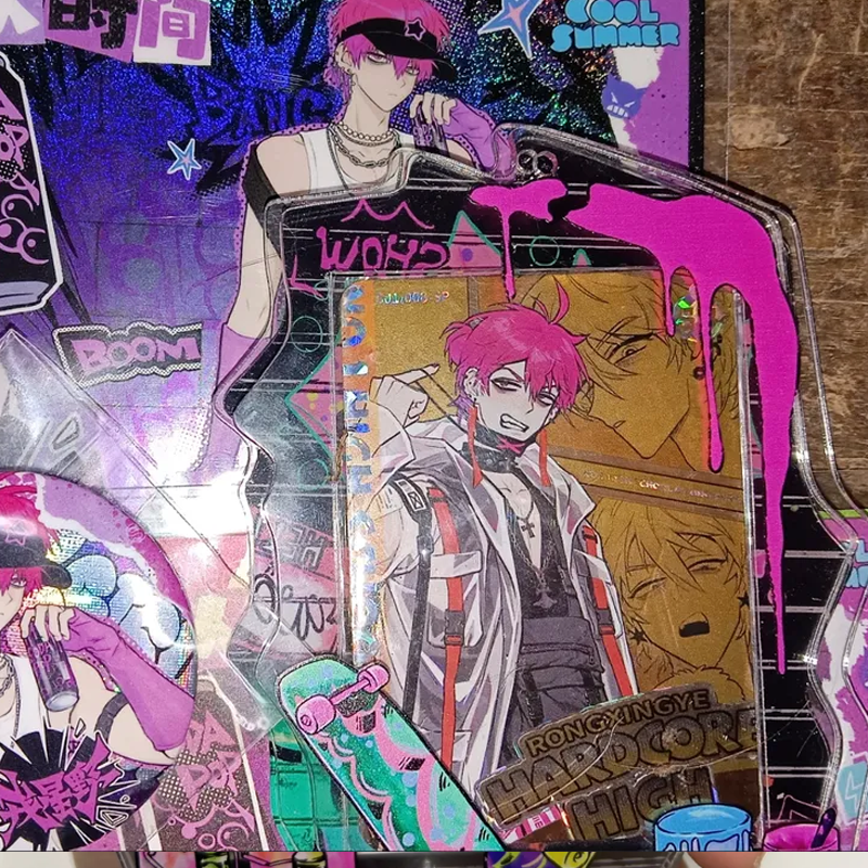 【GOODS】アクリル 落書き  B2サイズ カードケース カバー Q2508