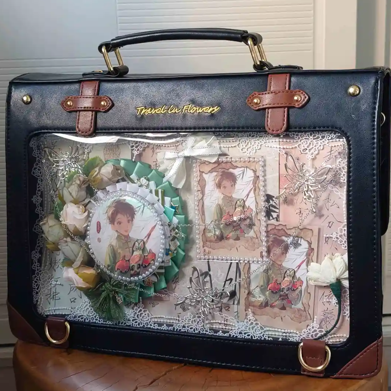 【GOODS】痛バッグ 学生 JK リュックサック 2way Q2491