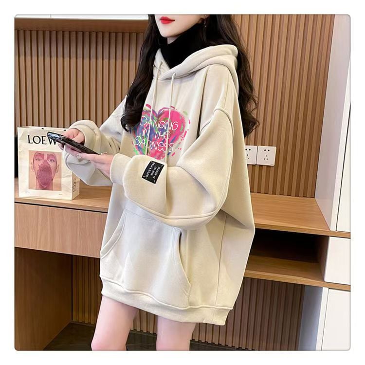 【tops】裹起毛切り替えフーディーパーカー　M28507