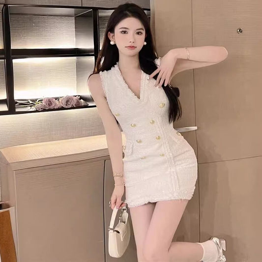 【dress】Vネックノースリーブワンピース G20341