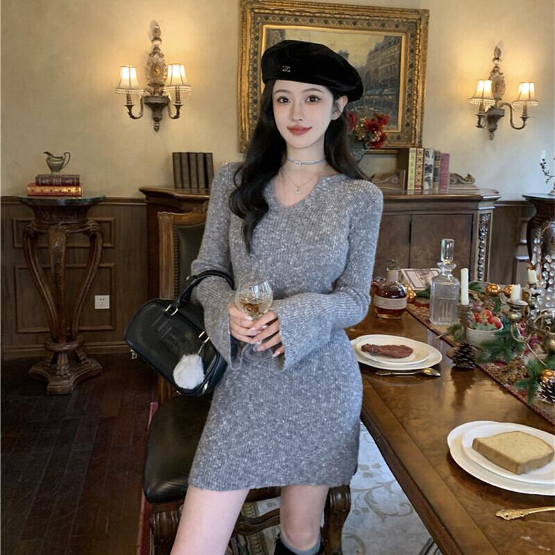 【dress】ニットワンピース　M27736