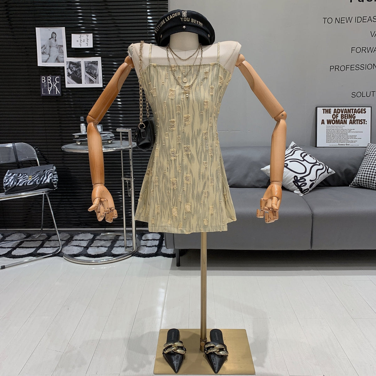 【dress】デニムキャミワンピース　M25022
