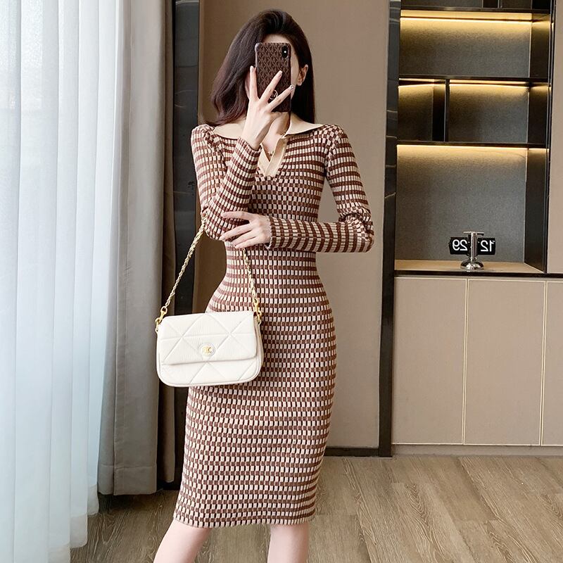 【dress】ニットワンピース　M18910