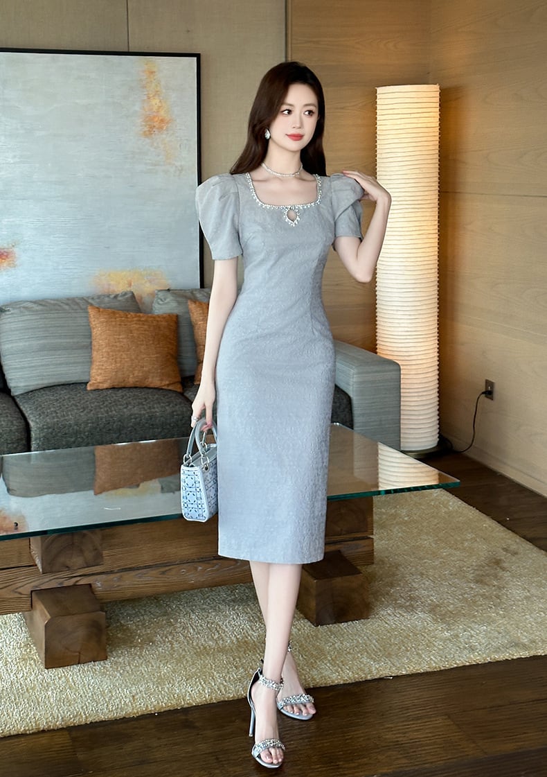 【dress】ビジューワンピース　M25244