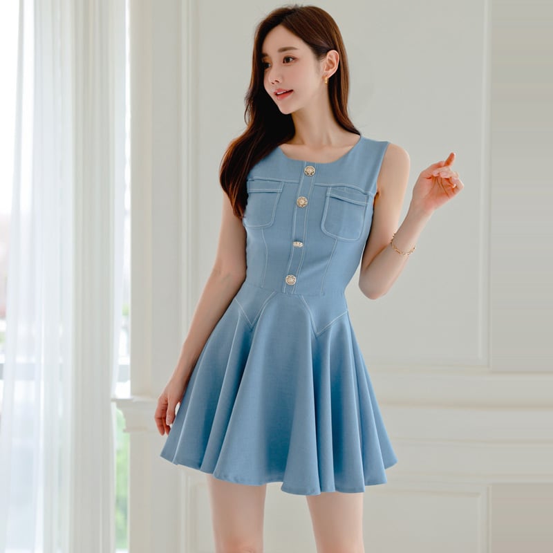【dress】ノースリーブワンピース　M24255
