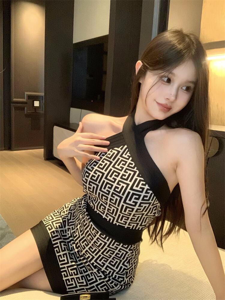 【dress】ホルターネックワンピース G21006