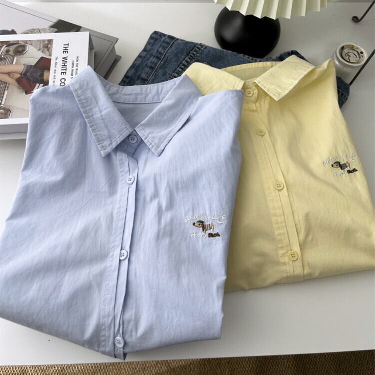 【tops】刺繍シャツ　M29908
