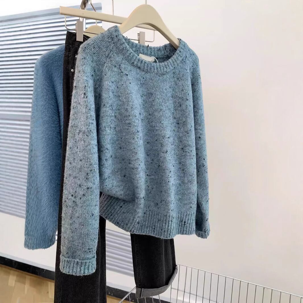 【tops】クルーネックニットセーター　M29244