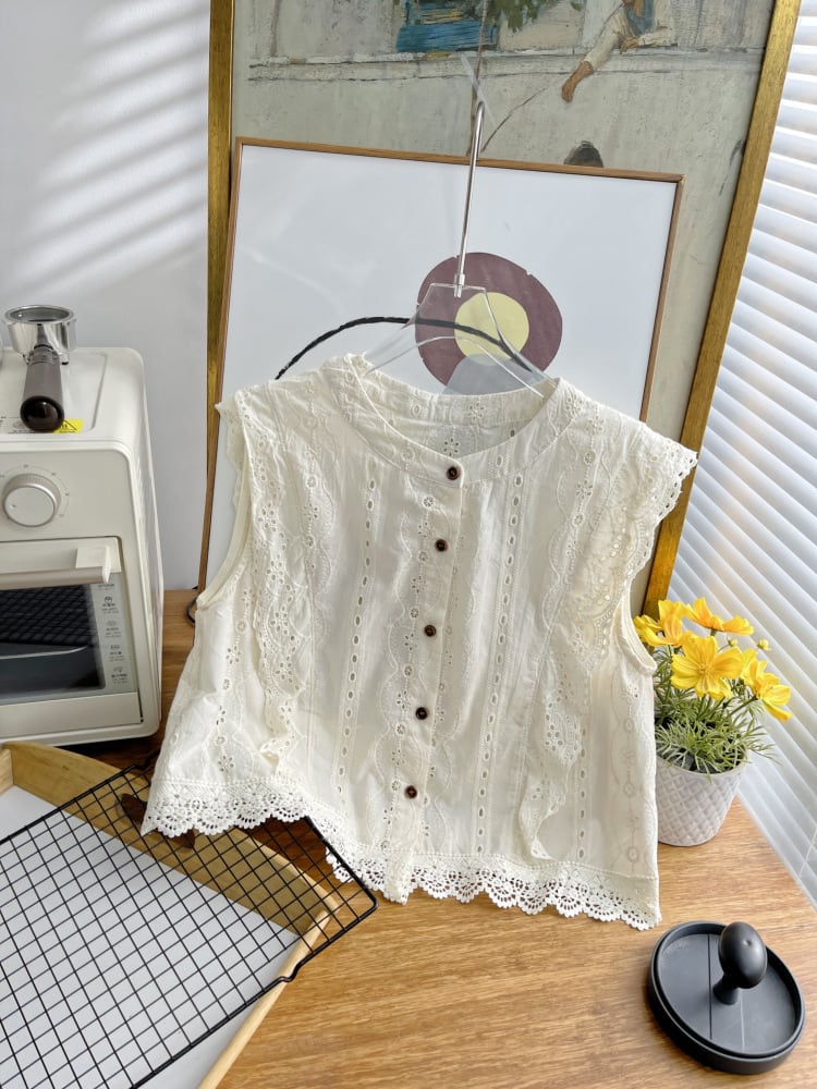 【tops】レースベスト　M24867