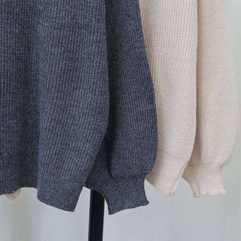 【tops】ヒョウ柄ボウタイニットトップス　M26760