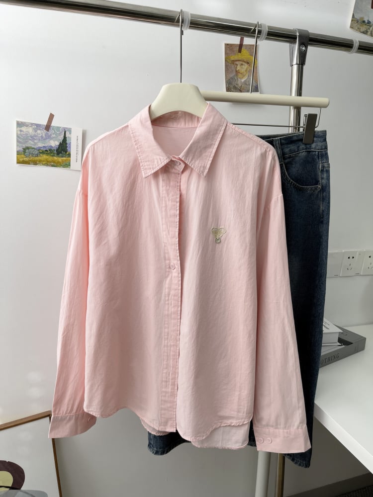 【tops】刺繍シャツ　M29909