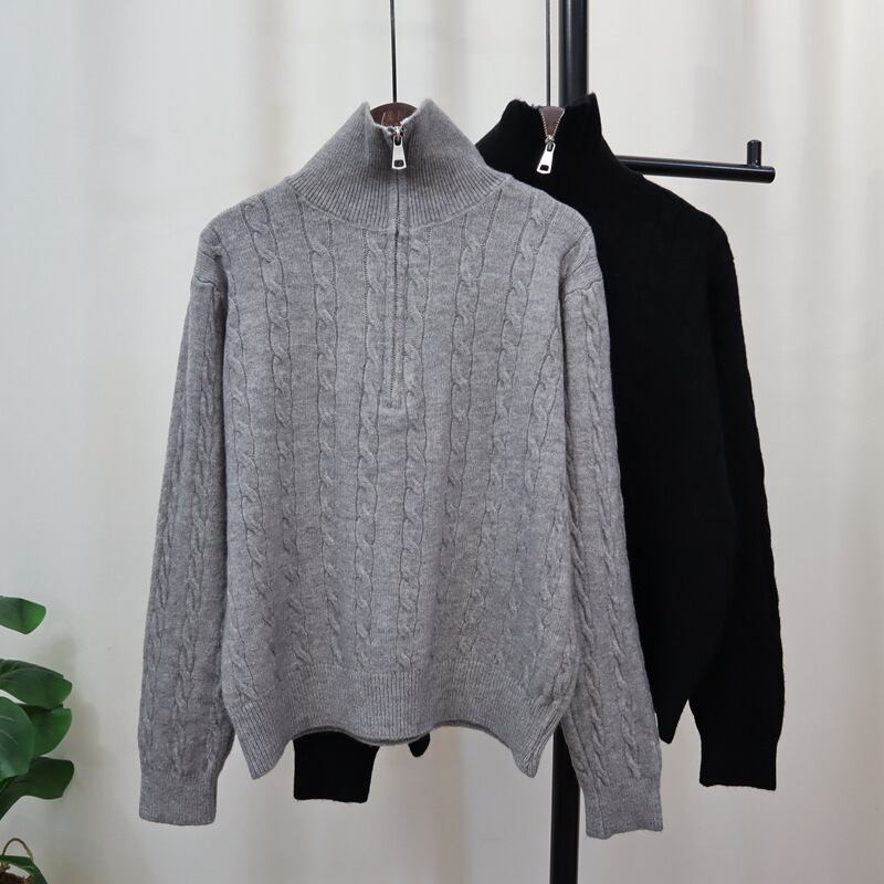 【tops】ファスナーニットセーター　M26849