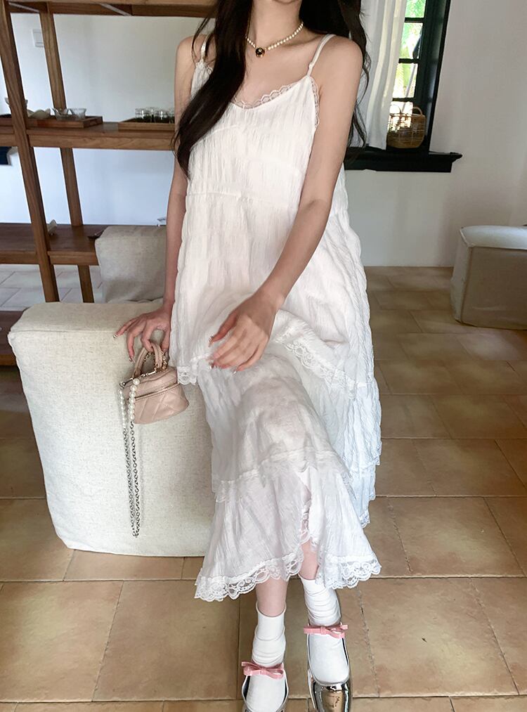 【dress】Vネックロングワンピース G20465