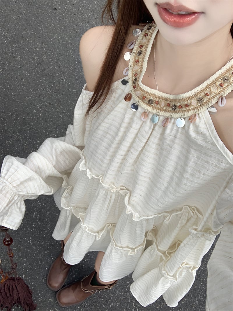 【tops】オフショルダートップス　M30074
