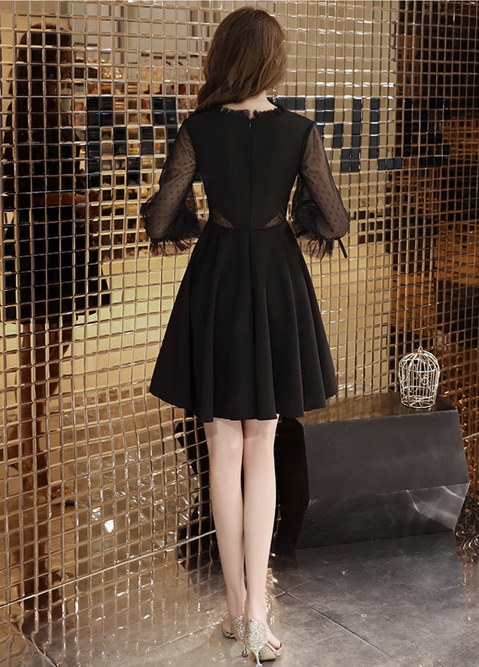 【dress】Aラインチュールドッキングワンピース Q8439