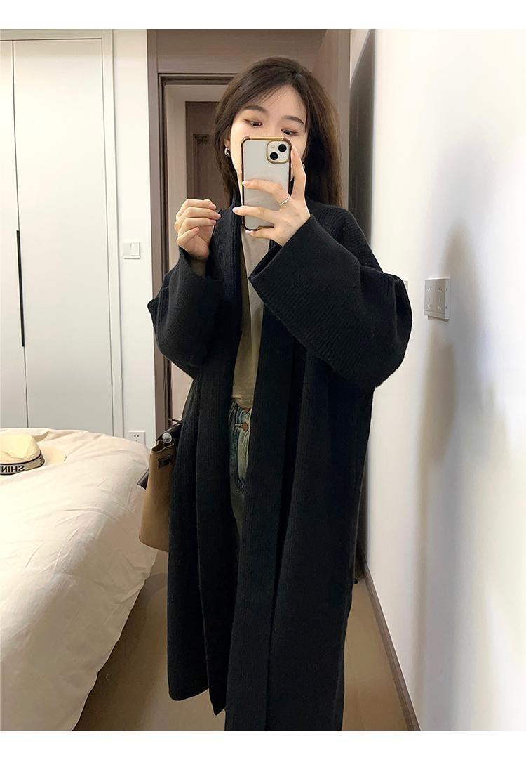 【outer】ロング丈ニットカーデ　M19009