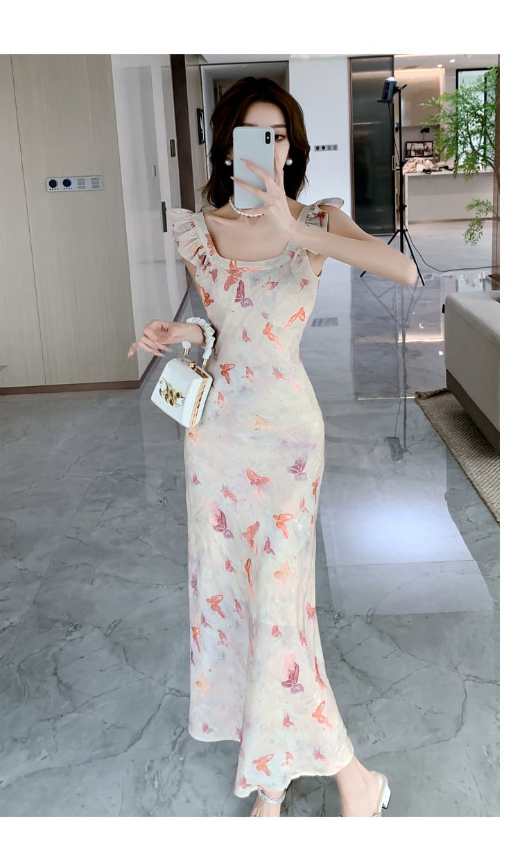 【dress】プリントキャミワンピース　M23963
