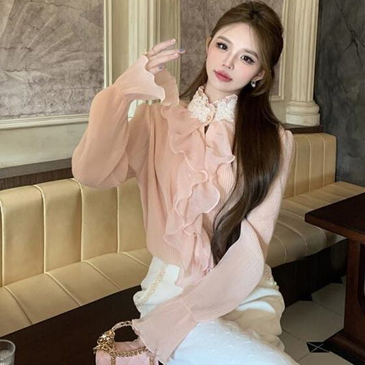 【tops】フリルブラウスG20406