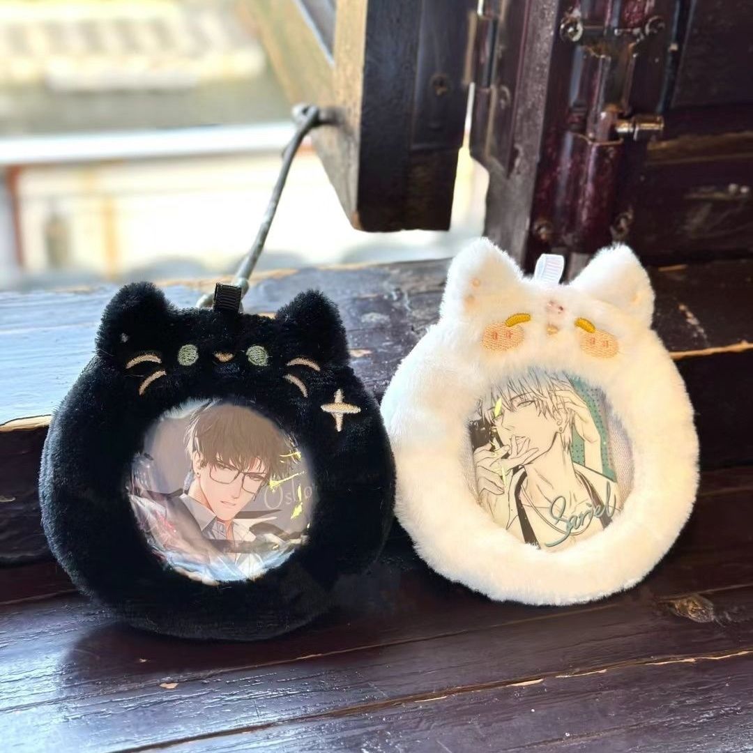 【GOODS】モフモフ ねこ 缶バッジホルダー カバー Q2220