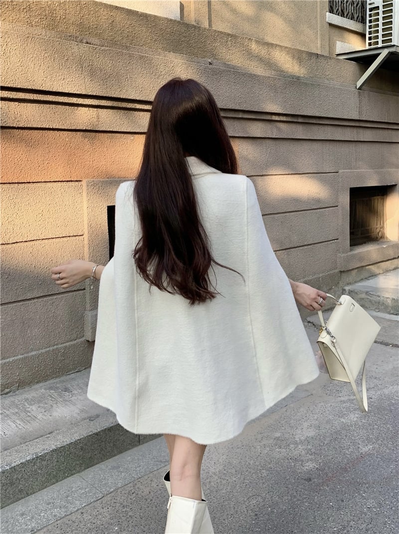 【outer】ケープコートベルト付き　M26342