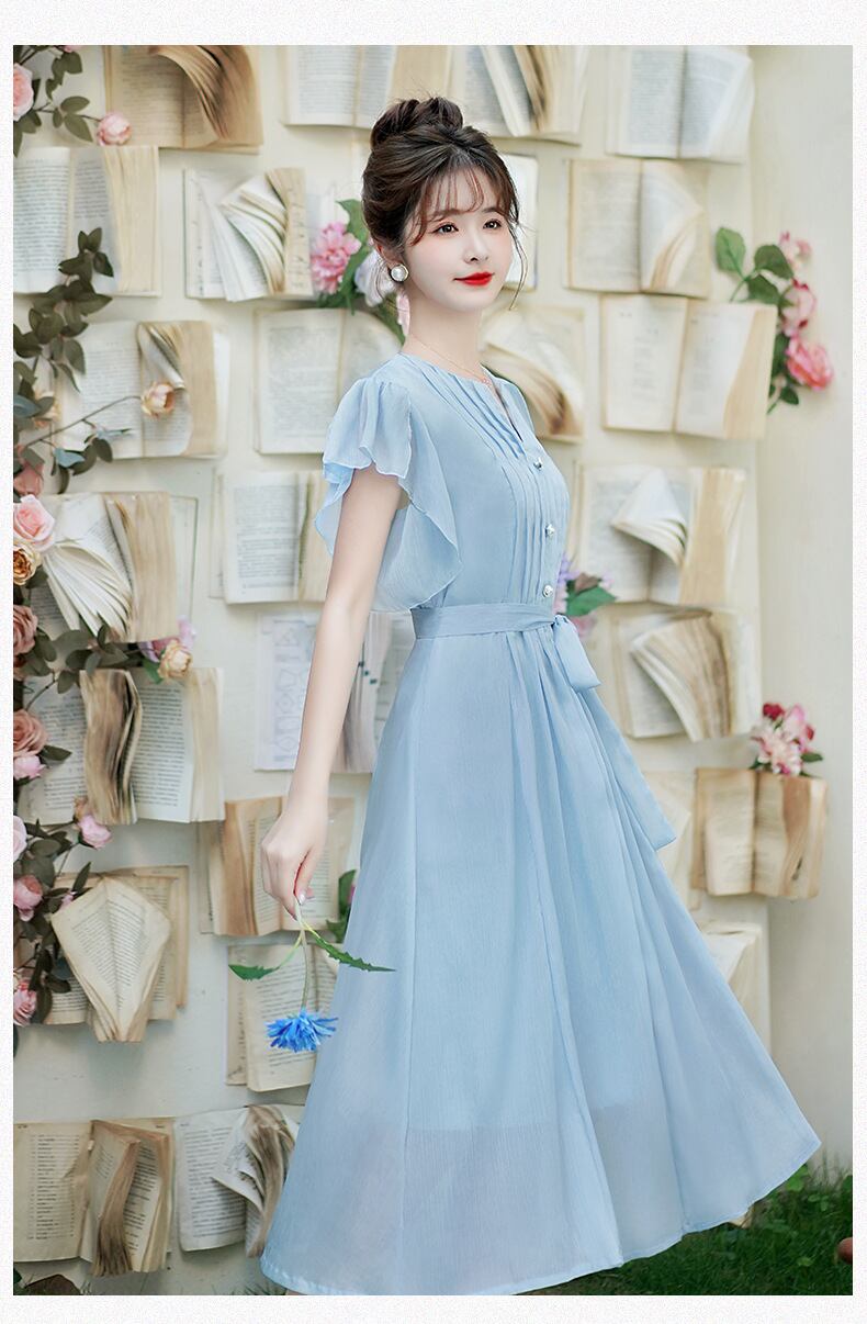 【dress】フレンチスリーブワンピース G21528