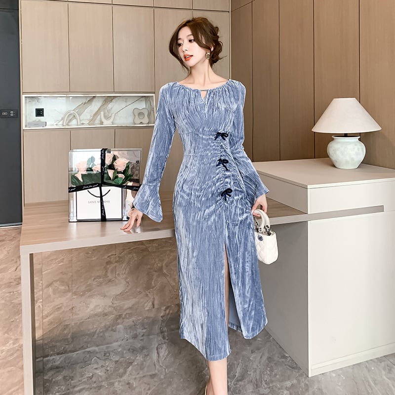 【dress】スリットワンピース　M28544