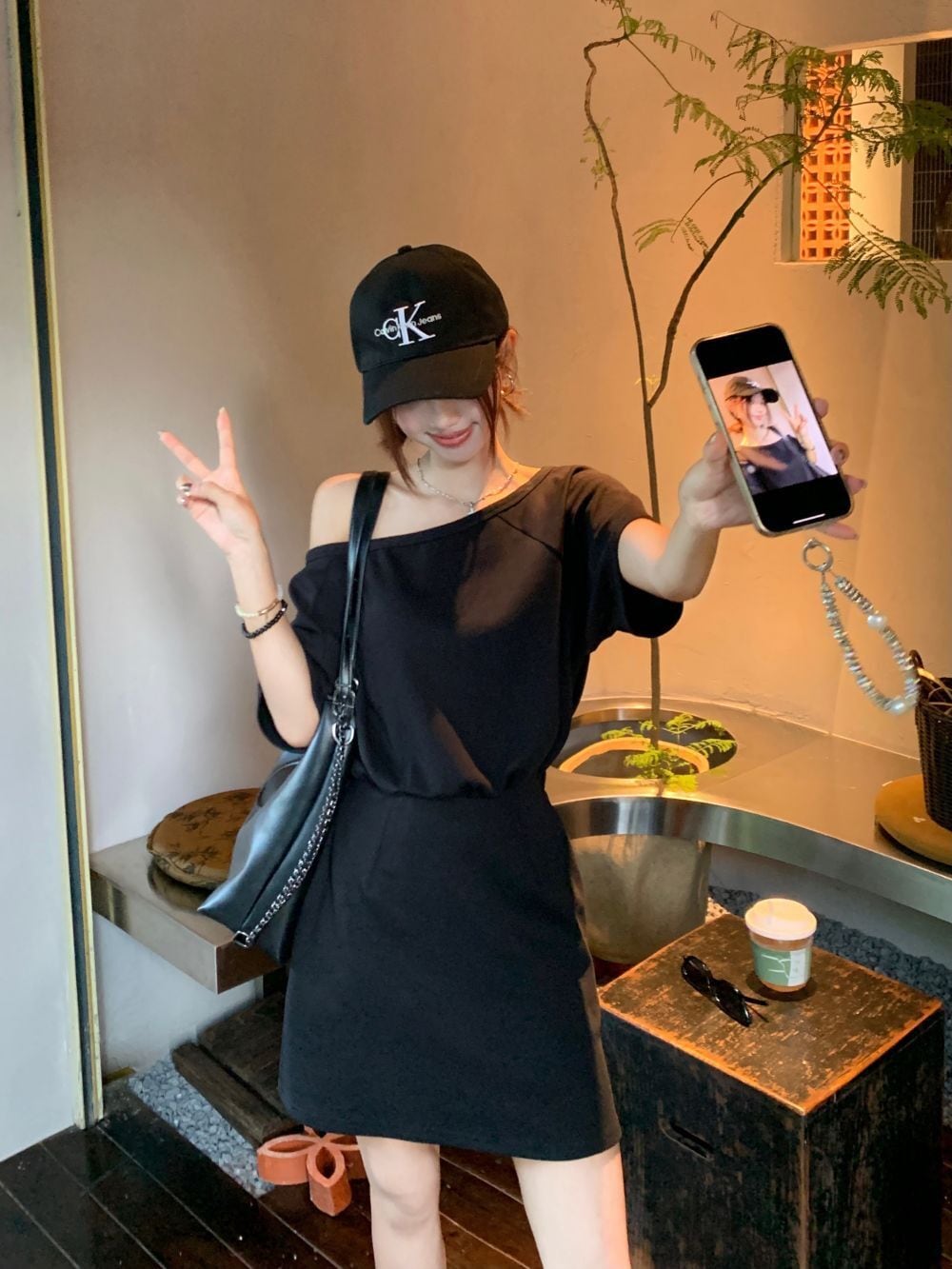 【dress】オフショルダーワンピース　M24895