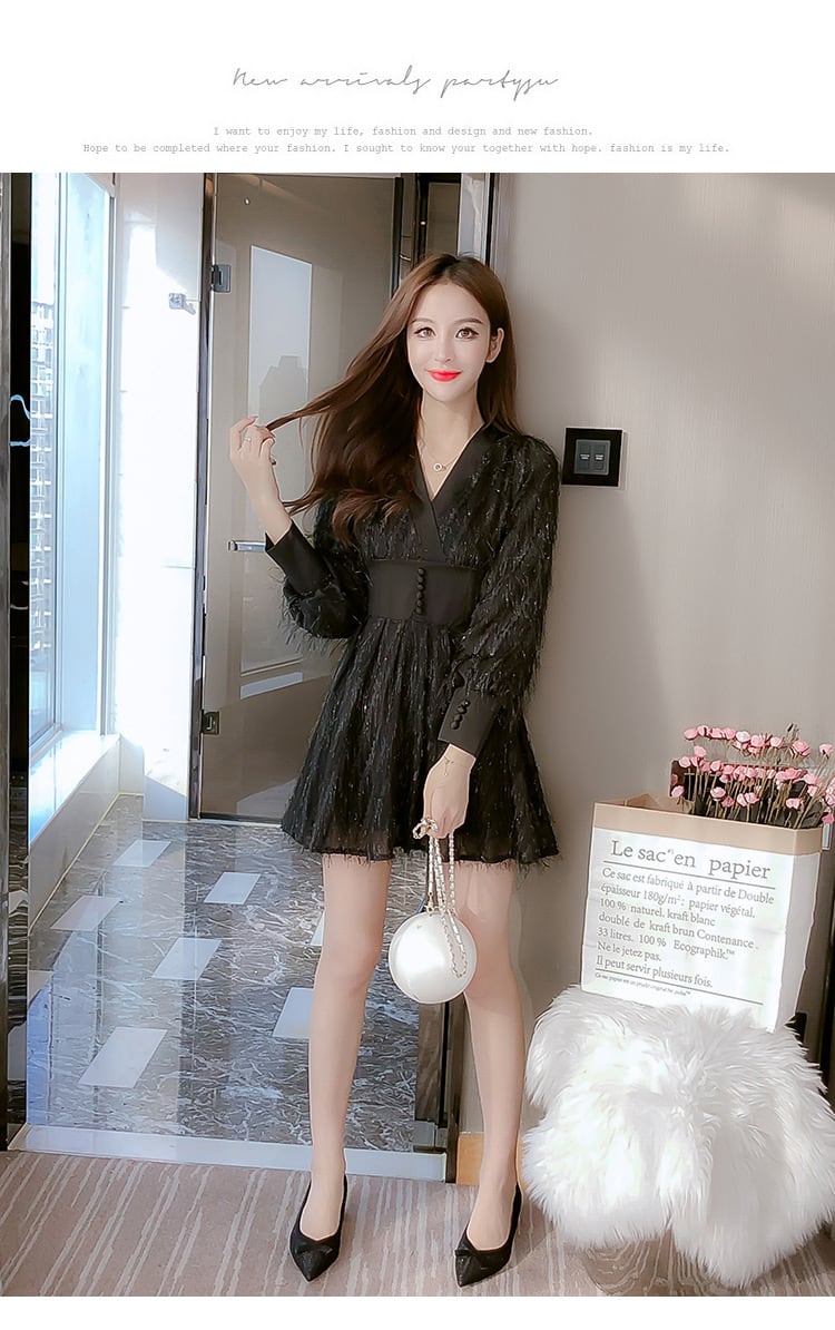 【dress】デートワンピース　　M25354