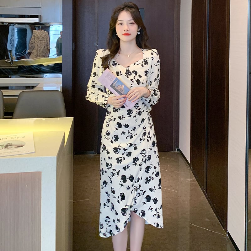 【dress】花柄ワンピース　M25374
