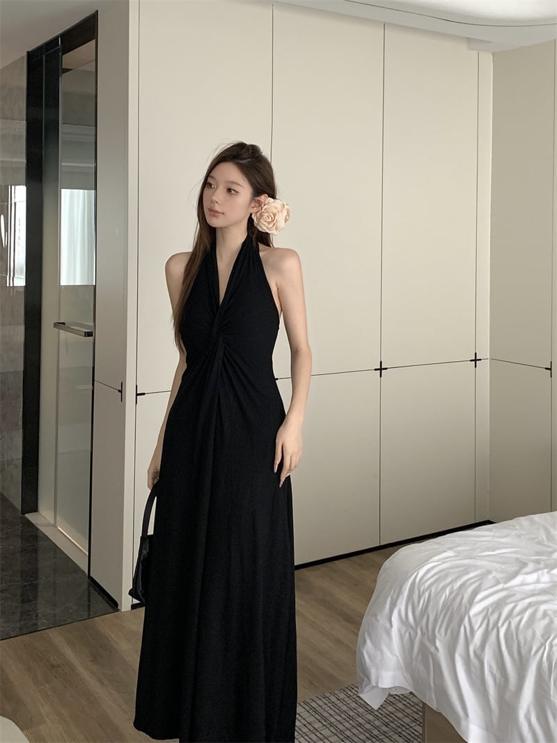 【dress】ホルターネックワンピース　M24862