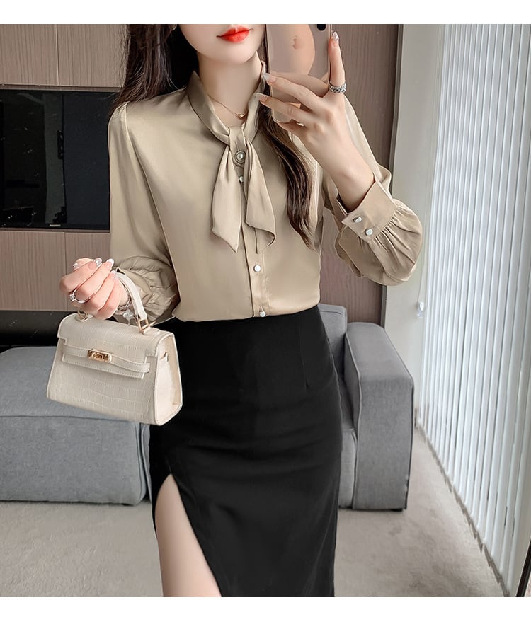 【tops】OL、通勤シャツブラウス　M29534