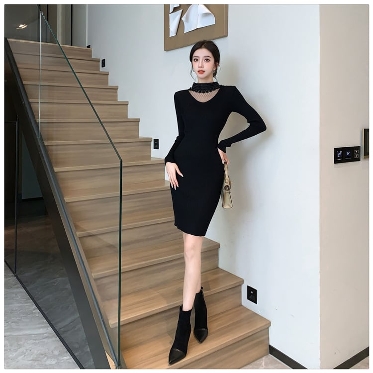 【dress】ニットワンピース　M25601
