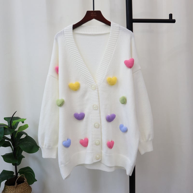 【outer】Vネックニットカーデ　M26029