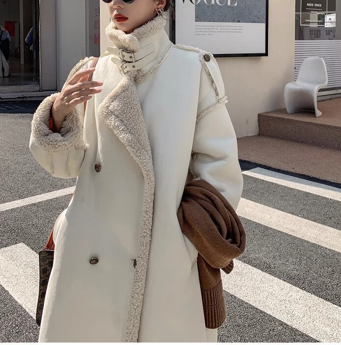 【outer】ラムズウールロング丈コート　M19172