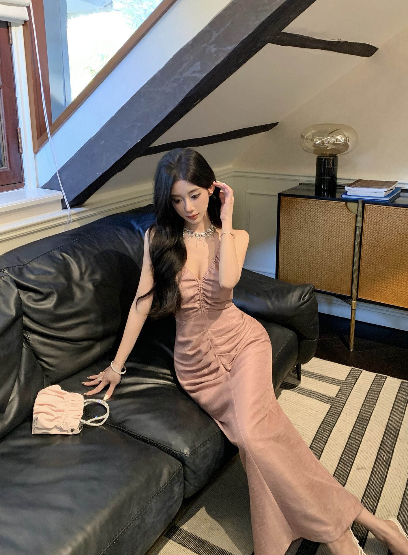 【dress】ホルターネックワンピース　M30004