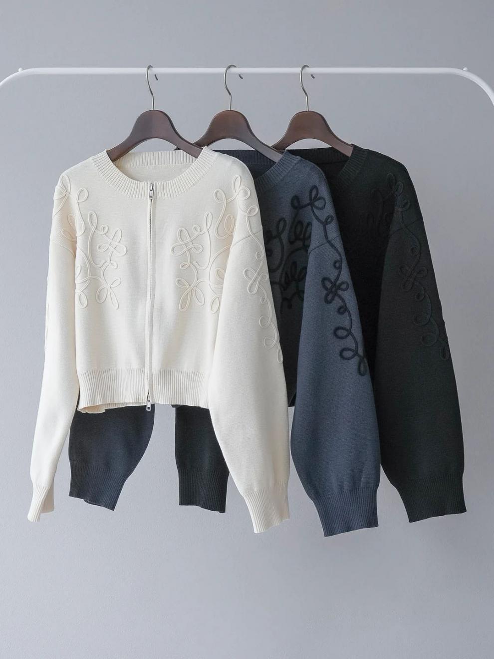 【set】ノーカラーショートジャケット×ロングスカートセット　N2751