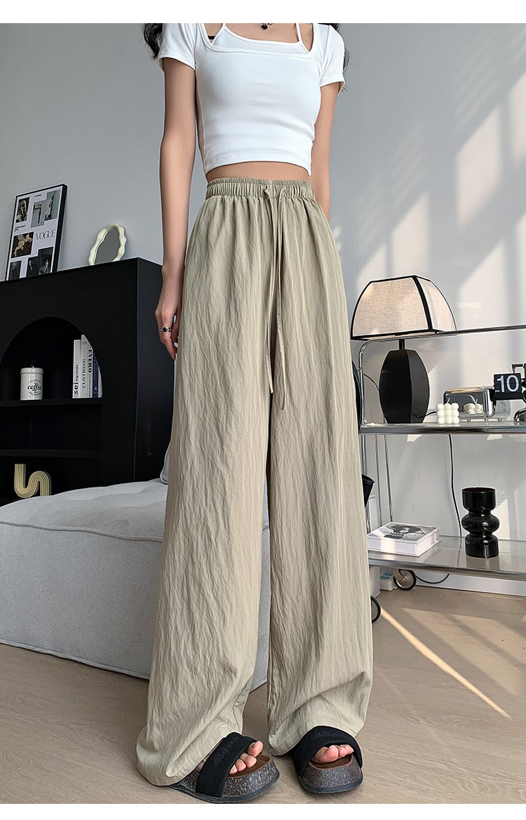 【bottoms】4色ウエストゴムガウチョパンツF7491