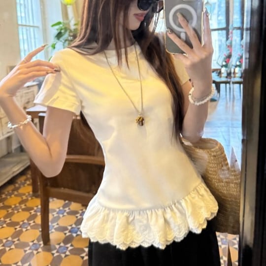 【tops】切り替えTシャツ　M29855