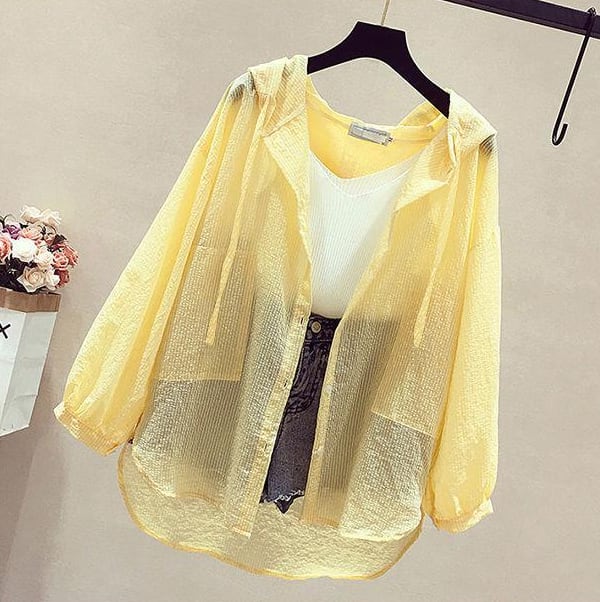 【tops】紫外線対策シャツトップス　M24027