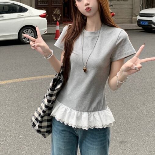 【tops】切り替えTシャツ　M29855