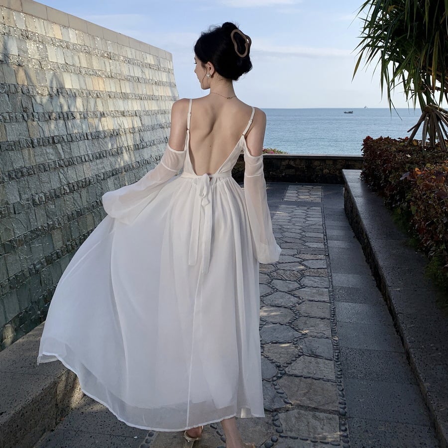 【dress】バックレスワンピース　M25210