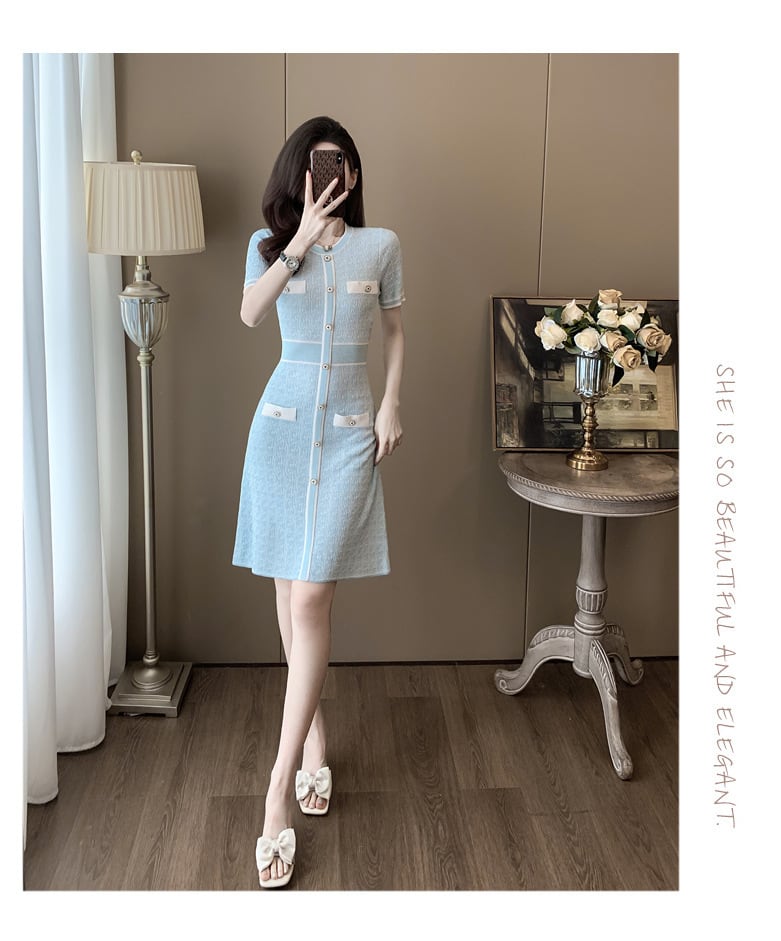 【dress】ニットワンピース　M24003