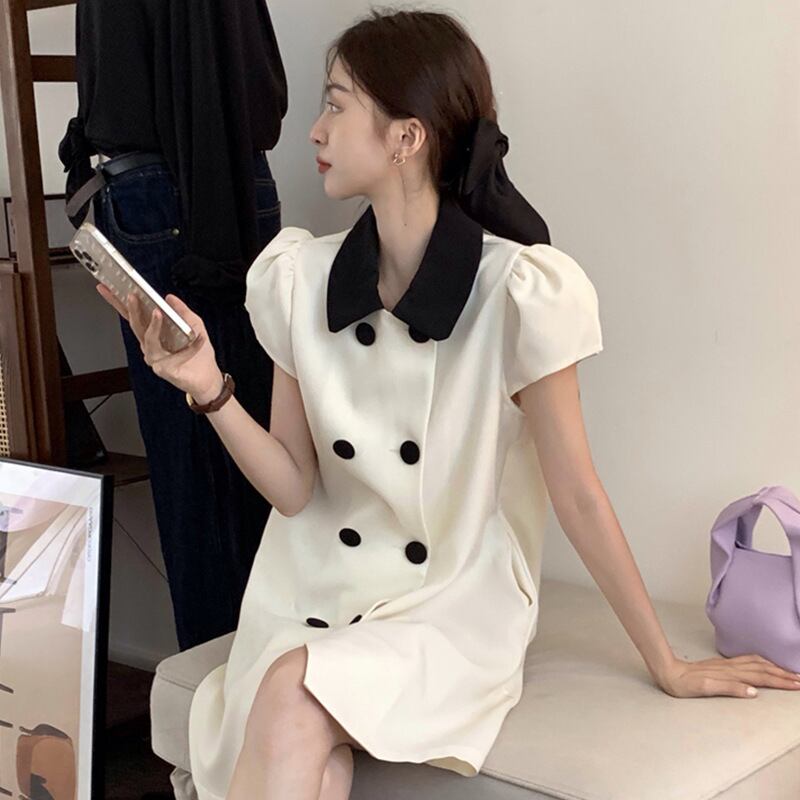 【dress】パフスリーブワンピース G20505