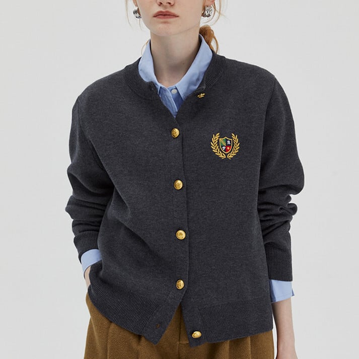 【outer】キャンパスニットカーデ　M27227