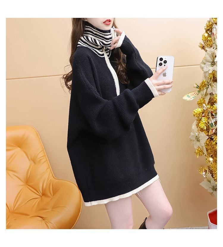 【tops】ハイネックニットセーター　M29160