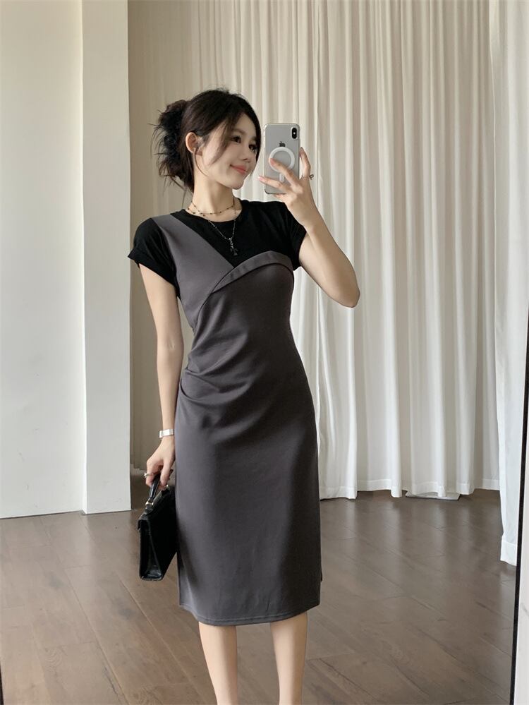 【dress】切り替えTシャツワンピース G20718