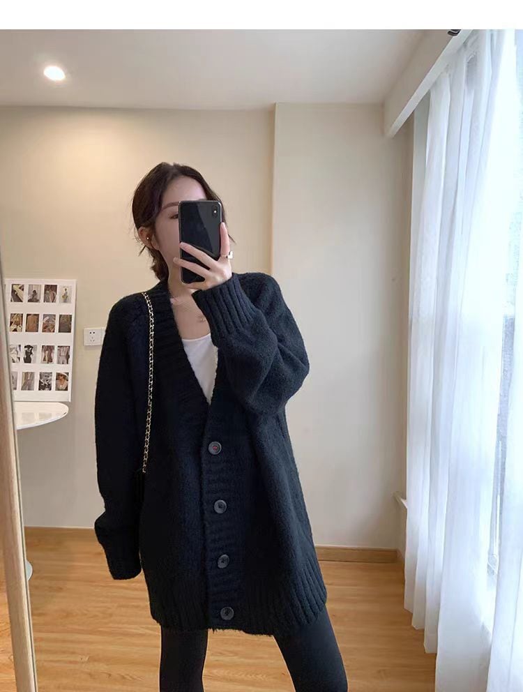 【outer】Vネックニットカーデ　M26309