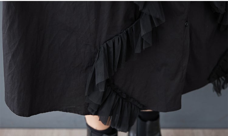 【dress】チュールコンビカジュアルワンピース　M28802
