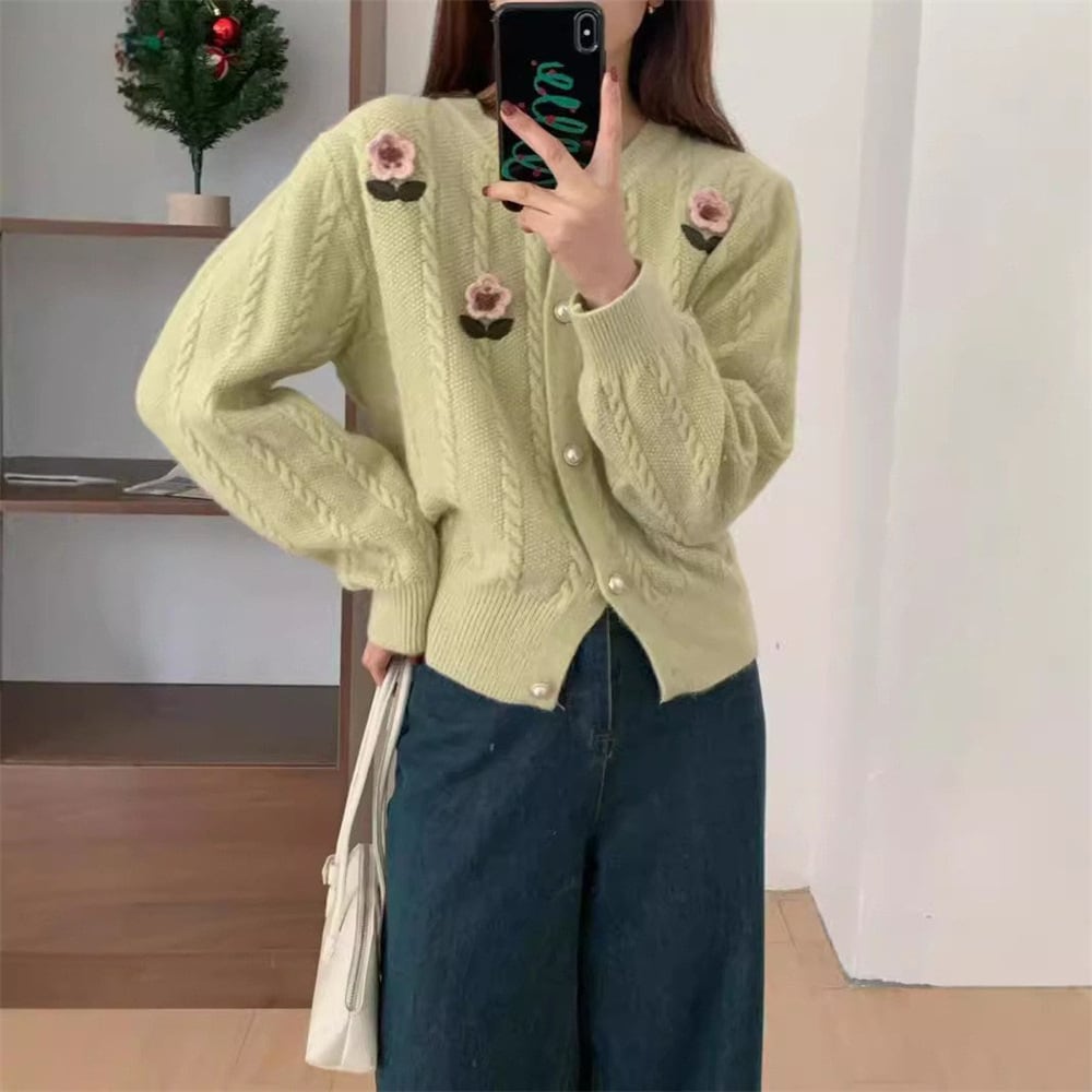 【outer】ニットカーデ　M25975