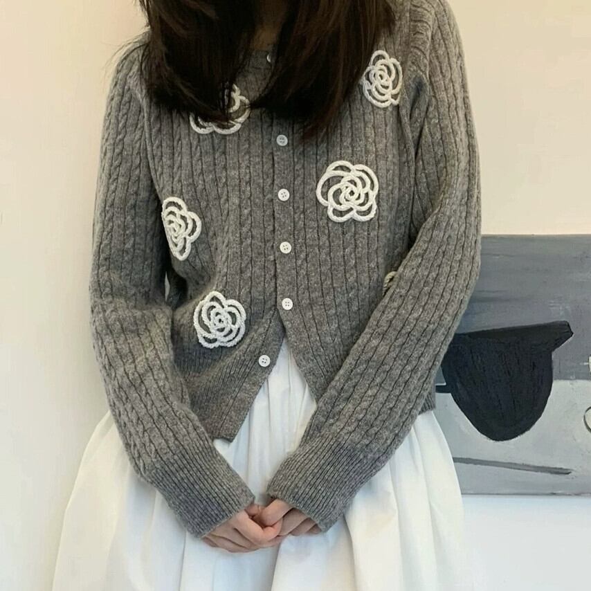 【outer】ニットカーデ　M28860
